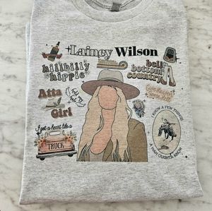 Lainey wilson shirt country music popular trending short sleeve western cute